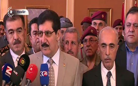 مراسيم خاصة لاستقبال بابكر زيباري في اربيل 